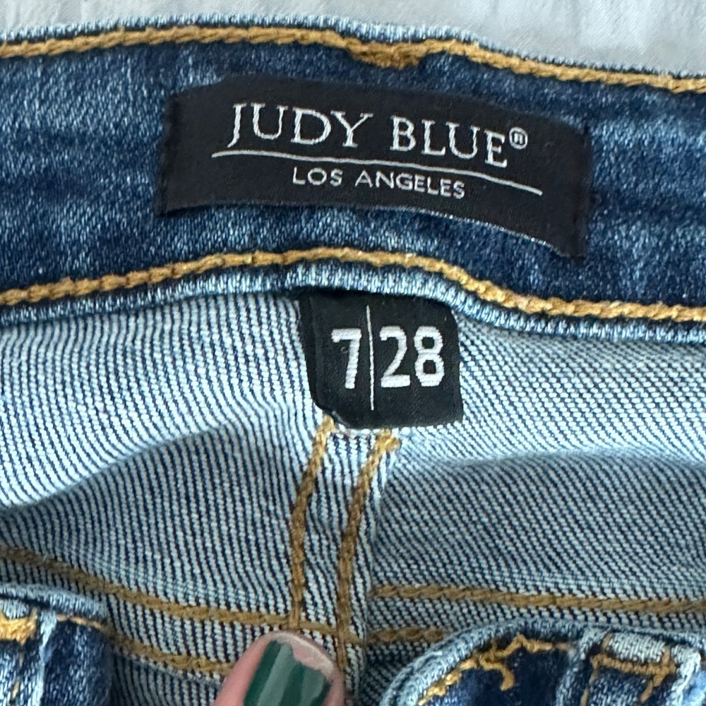 Judy Blue Boot Cut Distressed Women's Jeans Size Juniors 7/28 Medium - Picture 6 of 8